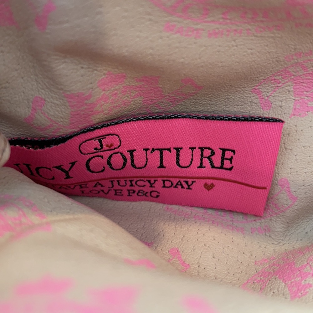 SOLD - JUICY COUTURE NEW 100% Rabbit Fur Blue Heart Bag - Picture 7 of 9